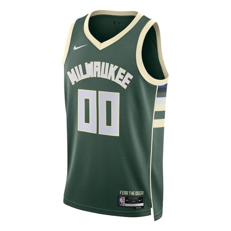 Milwaukee Bucks Unisex 2023 NBA Jersey Hunter Green - Icon Edition