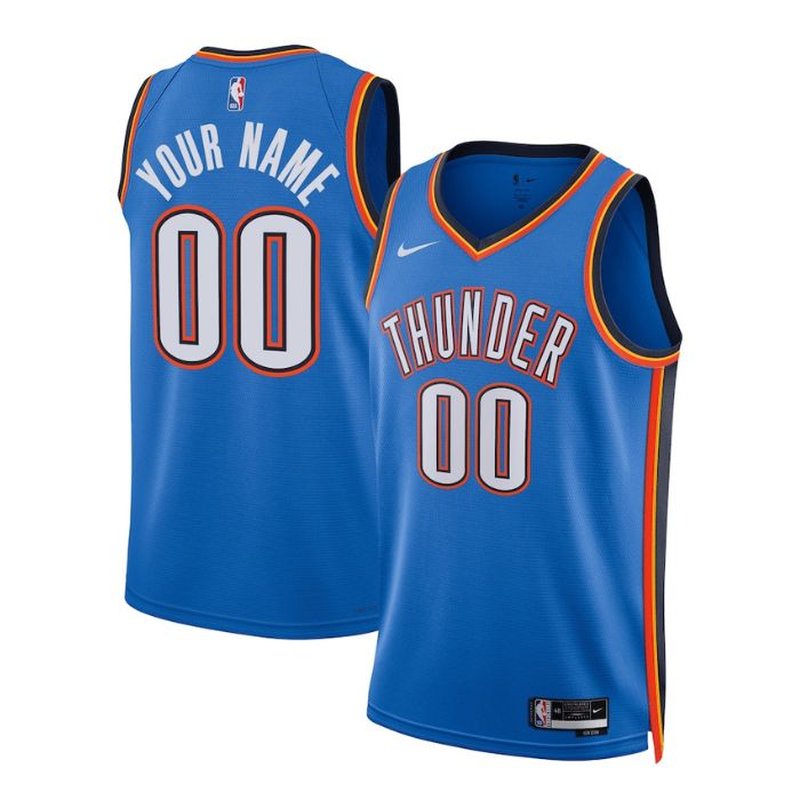 Oklahoma City Thunder Unisex 2023 NBA Jersey Blue - Icon Edition