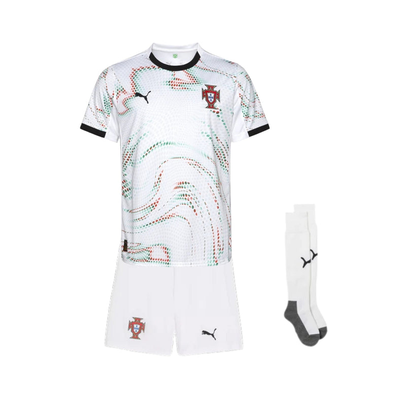 Kit de Criança - Portugal Alternativa 2025/26 - Mundial 2026 Com Meias