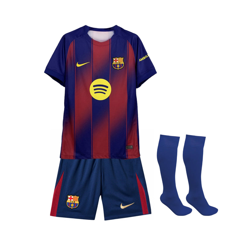 Kit de Criança - Barcelona Principal 25/26 Com Meias (cópia)