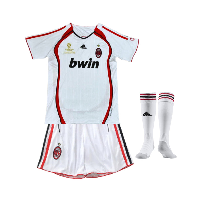 Kit de Criança - AC Milan Alternativa 06/07 - Final da Liga dos Campeões Com Meias