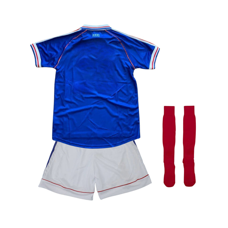 Kit de Criança - França Principal 98 - Final Mundial 1998 Com Meias