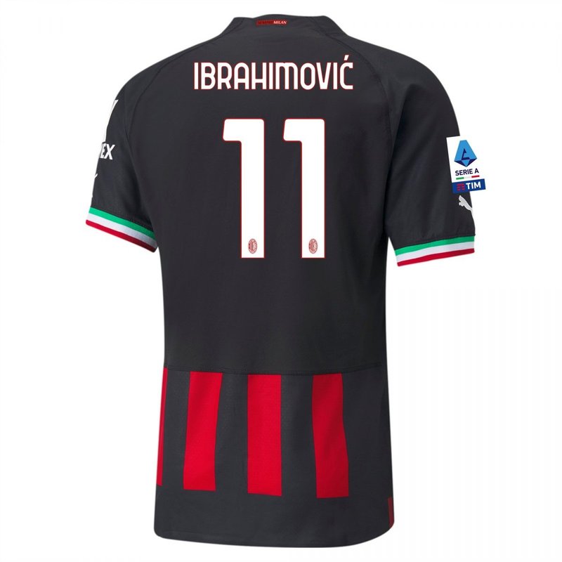 Zlatan Ibrahimovi�� AC Milan 22/23 I Home Jersey - Player Version