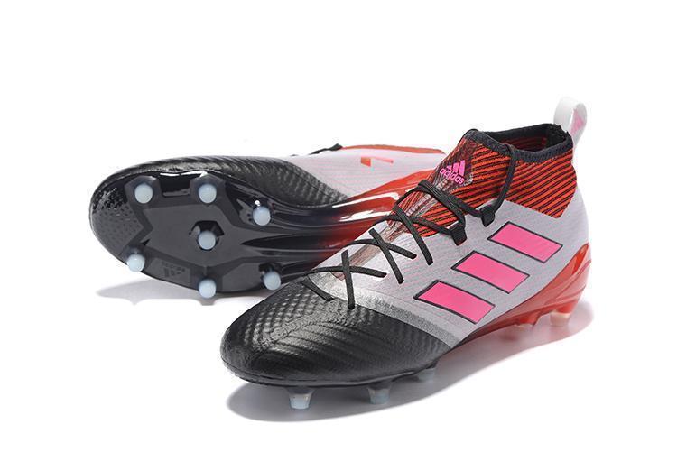 Adidas ACE 17.1 Primeknit Soccer Cleats Red White Pink Black