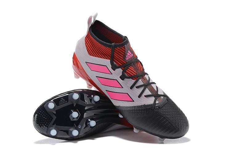 Adidas ACE 17.1 Primeknit Soccer Cleats Red White Pink Black