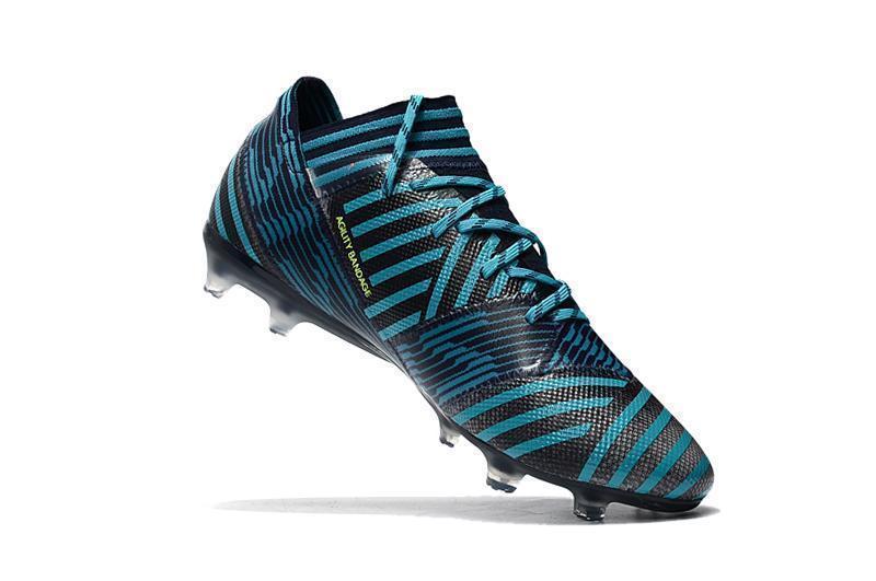 New Adidas Nemeziz Messi 17+ 360 Agility FG Soccer Cleats Shoes Black Blue Yellow