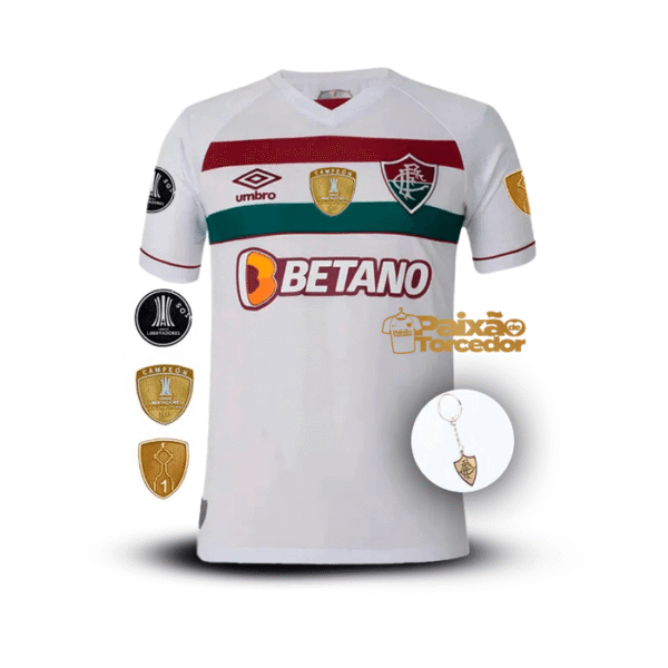 Fluminense Away 2024/25 Patchs Libertadores - Fan Version - Imagem 1