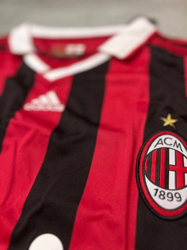 Milan Home Retro Long Sleeve 2009/10 - Imagem 8