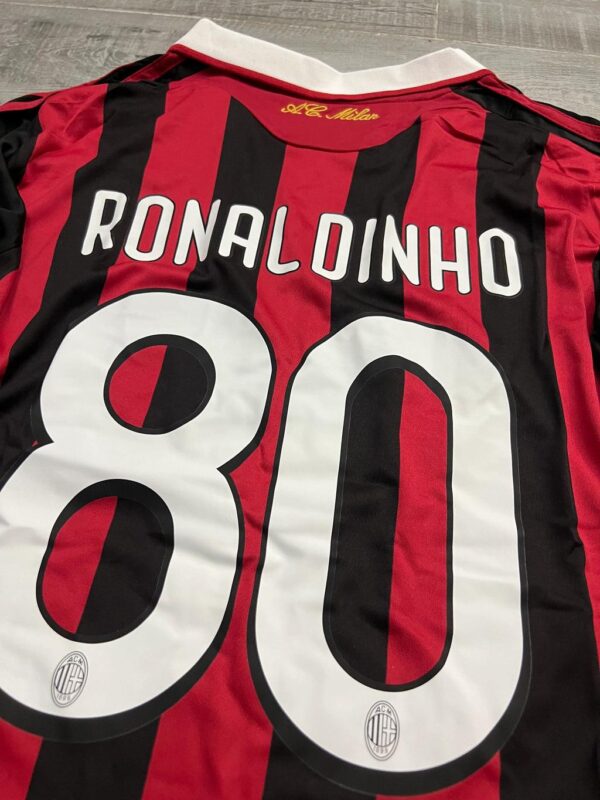 Milan Home Retro Long Sleeve 2009/10 - Imagem 5