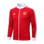Kit Manchester United Long Zipper Red and White - Imagem 3