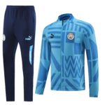 Kit Manchester City Long Zipper Blue