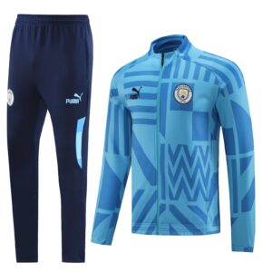 Kit Manchester City Long Zipper Blue