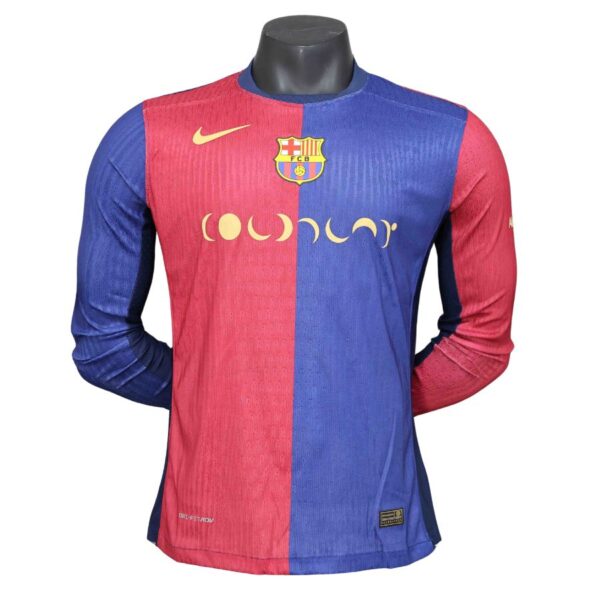 BRINDE-2024-11-22T163607.687 Barcelona Coldplay Collab Home Long Sleeve Authentic Player 2024/25 - Imagem 1