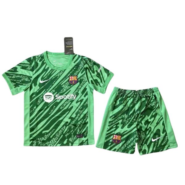 Kids KIT Barcelona GK 2 Fan Jersey 2024/25 - Imagem 1