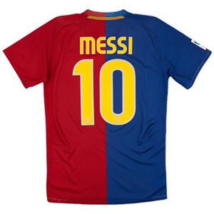 Messi #10 Barcelona Home Retro Jersey 2008/09