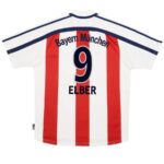Elber #9 Bayern Munich Away Retro Jersey 2000/01