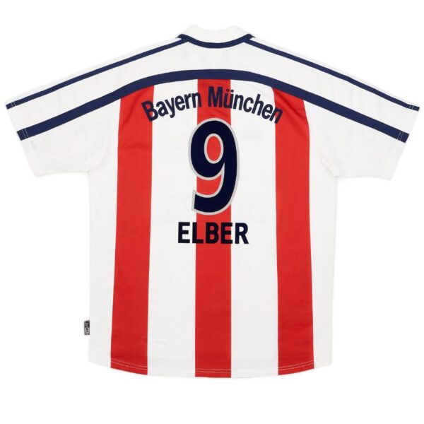 Elber #9 Bayern Munich Away Retro Jersey 2000/01 - Imagem 1