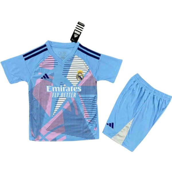 BRINDE-2024-11-22T203038.024 Kids Real Madrid GK Home Jersey 2024/25 - Imagem 1