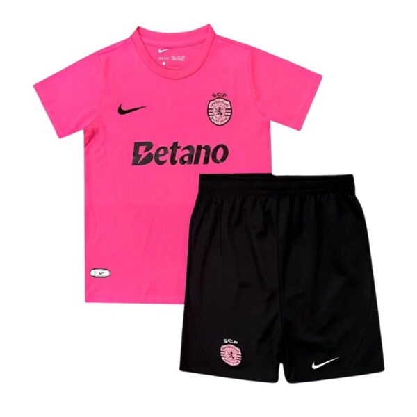 Kids KIT Sporting Pink October Jersey 2024/25 - Imagem 1