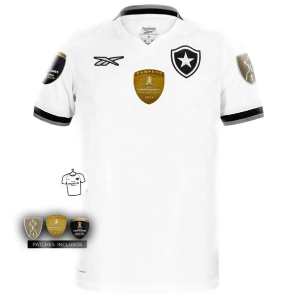 Botafogo Away Fan Jersey 2024/25 Patchs Campeão Libertadores - Imagem 1