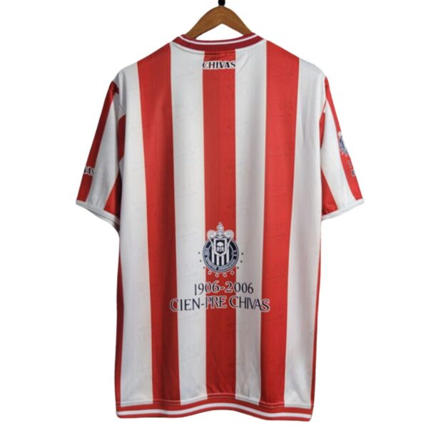 Retro Chivas de Guadalajara Home Fan Jersey Centenary 1906/2006 - Imagem 2