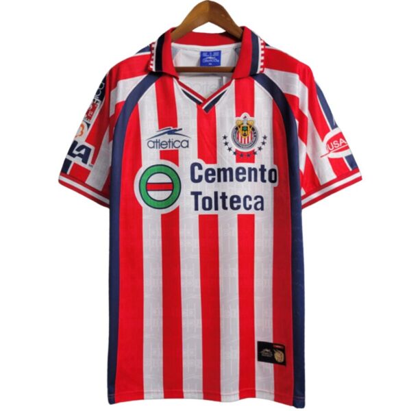 BRINDE-2024-12-17T194215.361 Retro Chivas de Guadalajara Home Fan Jersey 1999/00 - Imagem 1