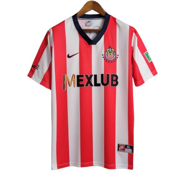 BRINDE-2024-12-17T194540.496 Retro Chivas de Guadalajara Home Fan Jersey 1996/97 - Imagem 1