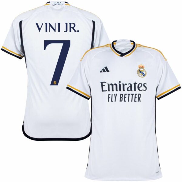 Real Madrid Home Fan Jersey 2023/24 Vini Jr. 7 - Imagem 1