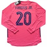 Real Madrid Away Long Sleeve Fan Jersey 2020/21 Vini Jr. 20 - Imagem 3