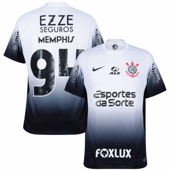 Corinthians Home Fan Jersey 2024/25 Full Sponsor (Official Printing) - Imagem 2