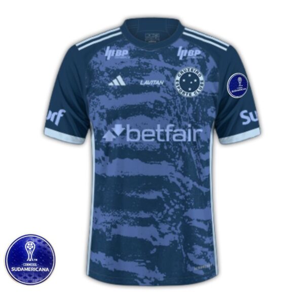 Cruzeiro Third Jersey 2024/25 + Todos os Patrocinios + Patchs Sul Americana 2024 - Imagem 1