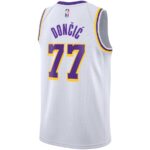 Luka Dončić Los Angeles Lakers Nike Unisex Swingman Jersey - Icon Edition - Gol, Purple, White - Imagem 10