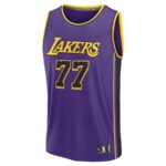 Luka Dončić Los Angeles Lakers Nike Unisex Swingman Jersey - Icon Edition - Gol, Purple, White - Imagem 6
