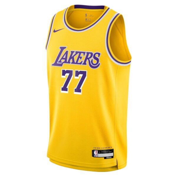 Luka Dončić Los Angeles Lakers Nike Unisex Swingman Jersey - Icon Edition - Gold - Imagem 2