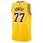 Luka Dončić Los Angeles Lakers Nike Unisex Swingman Jersey - Icon Edition - Gol, Purple, White - Imagem 4