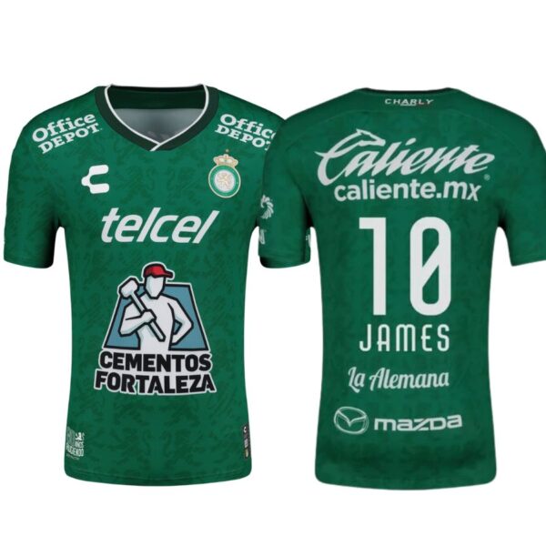 Club León James 10 Home Fan Jersey 2024/25 - Imagem 1