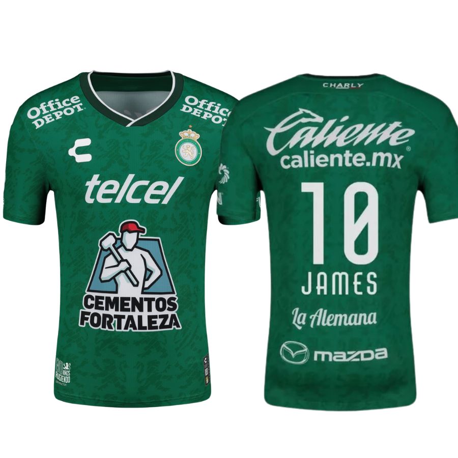 BRINDE-2025-02-17T152053.005_38efba98-999a-4221-ba52-2eb959c55282 Club León James 10 Home Fan Jersey 2024/25 - Imagem 1