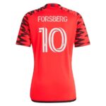 New York Red Bulls Forsberg 10 Home Fan Jersey 2025/26 - Imagem 2