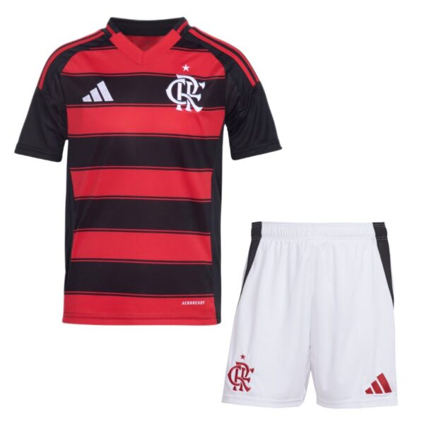 BRINDE-2025-02-26T233308.516 Kids Kit Flamengo Home Fan Jersey 2025/26 - Imagem 1
