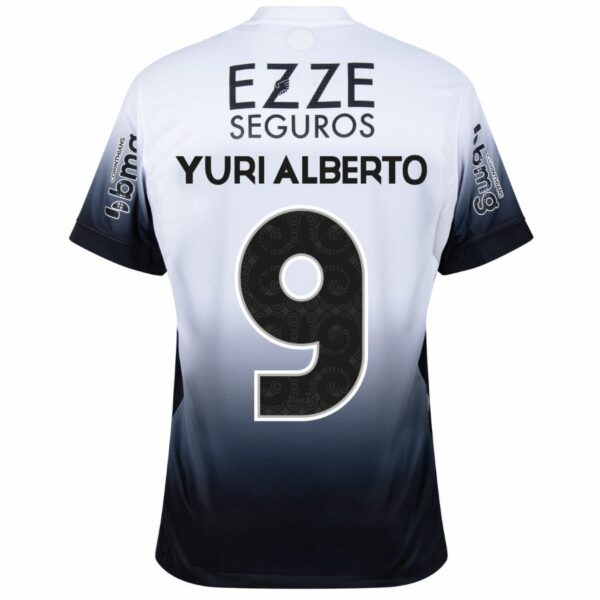 Corinthians Yuri Alberto 9 Home Fan Jersey 2024/25 Full Sponsor (Official Printing) - Imagem 2