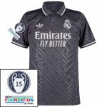 Real Madrid Modric 10 Third Fan Jersey 2024/25 Patches UCL UEFA Foundation (Official Printing) - Imagem 6