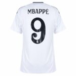 Real Madrid Mbappé 9 Home Fan Jersey 2024/25 Patches UCL UEFA Foundation (Official Printing) - Imagem 2