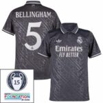 Real Madrid Third Fan Jersey 2024/25 Patches UCL UEFA Foundation (Official Printing) - Imagem 3