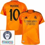 Real Madrid Modric 10 Away Fan Jersey 2024/25 Patches UCL UEFA Foundation (Official Printing)