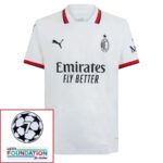 AC Milan Away Fan Jersey 2024/25 Patches UCL UEFA Foundation (Official Printing)