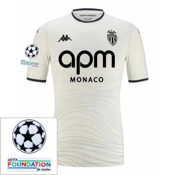 Atalanta Third Fan Jersey 2024/25 Patches UCL UEFA Foundation (Official Printing) - Imagem 1