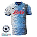Atalanta Fan Jersey 2024/25 Patches UCL UEFA Foundation (Official Printing)