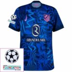 Atlético Madrid Griezmann 7 Third Fan Jersey 2024/25 Patches UCL UEFA Foundation (Official Printing) - Imagem 3
