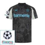 Bayer 04 Leverkusen Wirtz 10 Third Fan Jersey 2024/25 Patches UCL UEFA Foundation (Official Printing) - Imagem 3