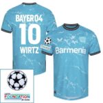 Bayer 04 Leverkusen Third Fan Jersey 2024/25 Patches UCL UEFA Foundation (Official Printing) - Imagem 3